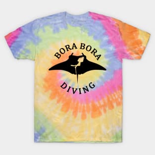 Scuba Diving With Manta Rays In Bora Bora T-Shirt